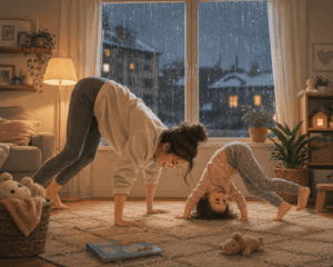 Bewegung bei Regen